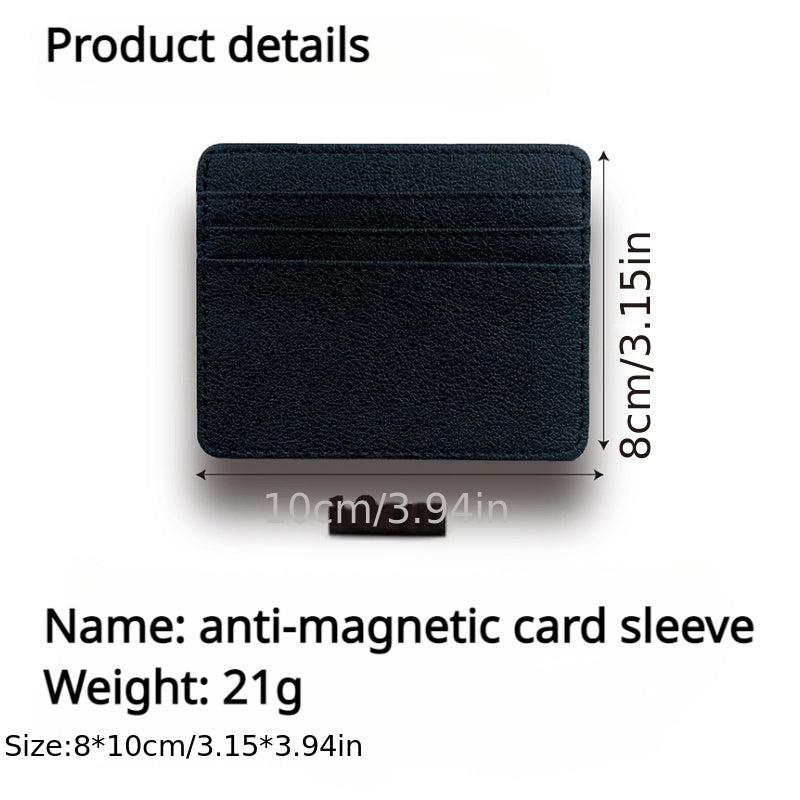 Leather Card Holder Credit Card Case Money Clip
