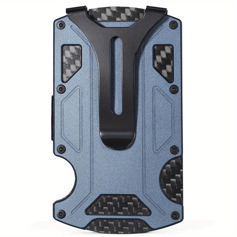 Carbon Fiber RFID Blocking Wallet Money Clip For Men