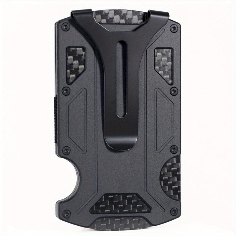 Carbon Fiber RFID Blocking Wallet Money Clip For Men