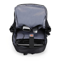 Men's Waterproof Printing School Bag USB Anti theft Travel Computer Bag