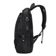 Men's Waterproof Printing School Bag USB Anti theft Travel Computer Bag