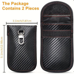 2pcs Faraday Case RFID Blocking Key Bag Large Size