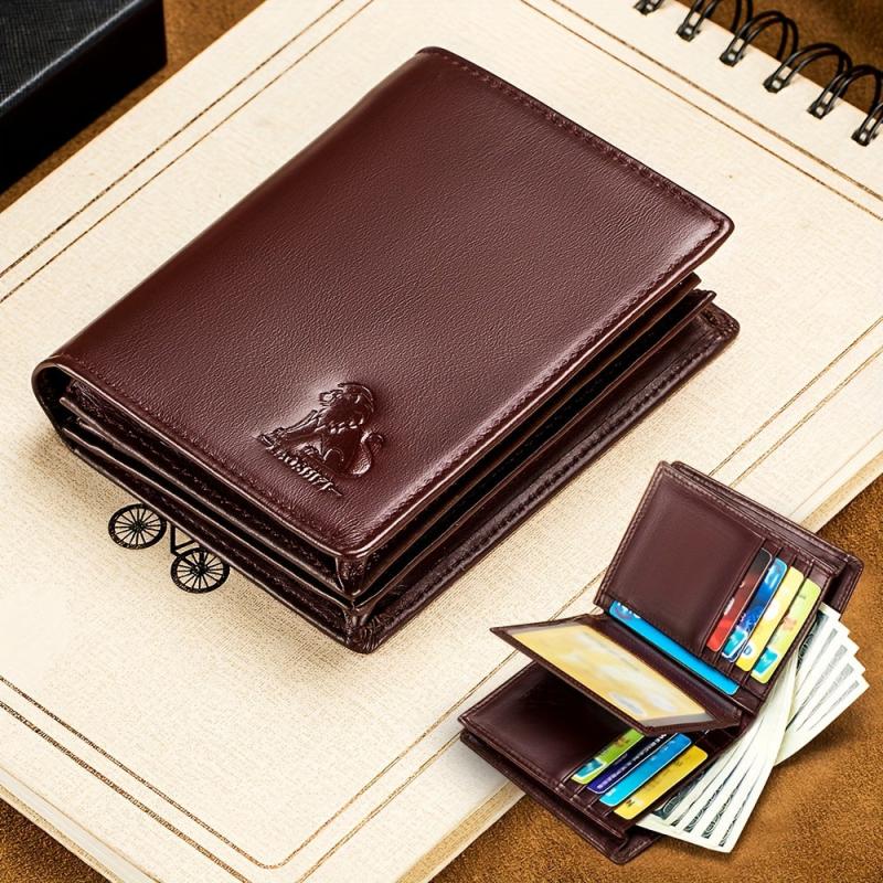 RFID Blocking Large Capacity Bifold Wallet for Men
