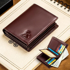 RFID Blocking Large Capacity Bifold Wallet for Men