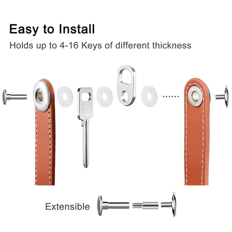 Car Keychain Wallet Holder Chain Compact Key Storage