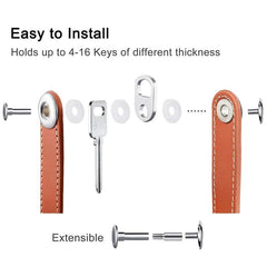 Car Keychain Wallet Holder Chain Compact Key Storage