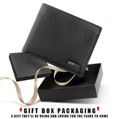 Men's Leather Short Wallet Soft Leather Wallet Top Layer Cowhide Business Wallet