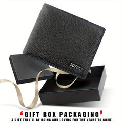 Men's Leather Short Wallet Soft Leather Wallet Top Layer Cowhide Business Wallet