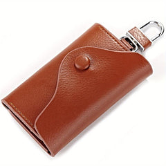 Men's Leather Key Case Card Holder Multifunctional