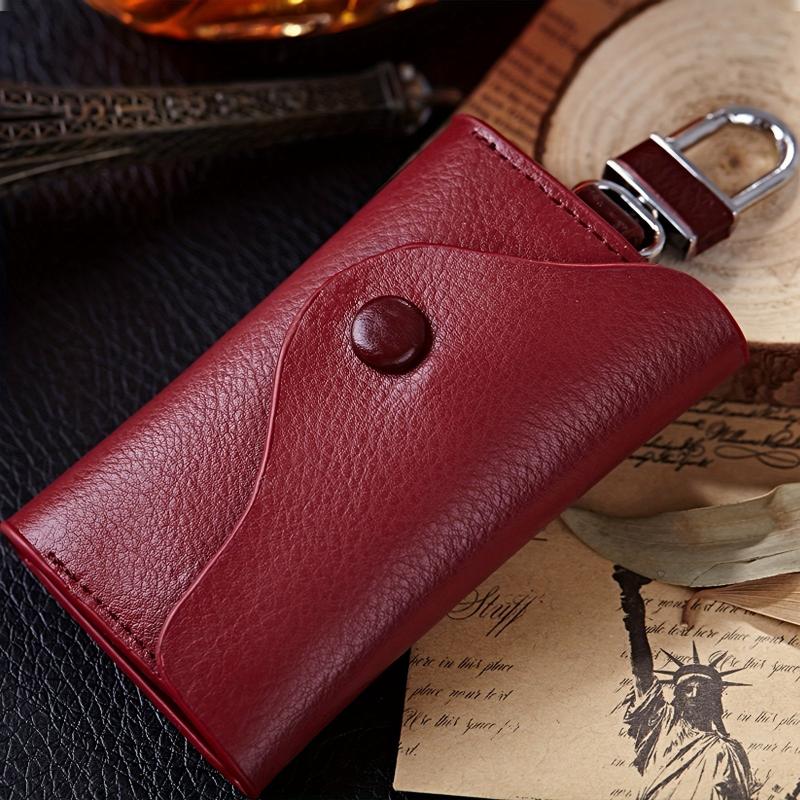 Men's Leather Key Case Card Holder Multifunctional