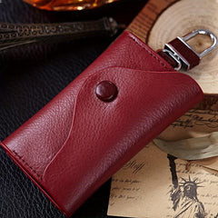 Men's Leather Key Case Card Holder Multifunctional