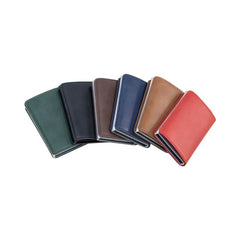 RFID Blocking Aluminum Pop Up Wallet with Leather Pocket