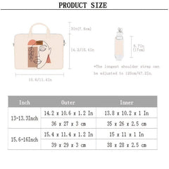 Casual Graffiti Laptop Handbag Waterproof Shockproof Adjustable