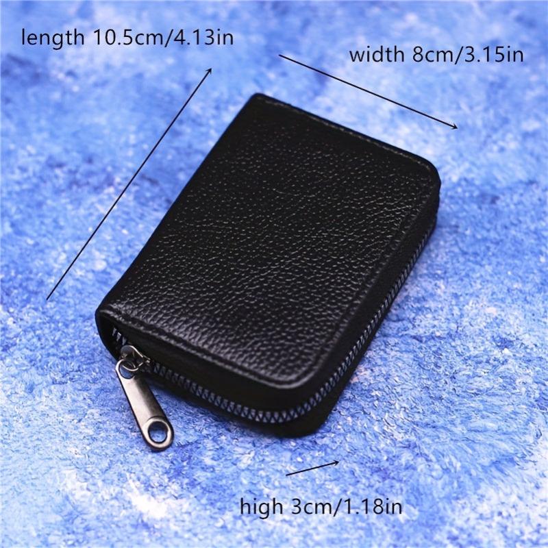 Men's Zipper Card Holder Wallet 18 Slots