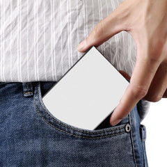 RFID Blocking Card Holder Aluminum Alloy Automatic Pop up