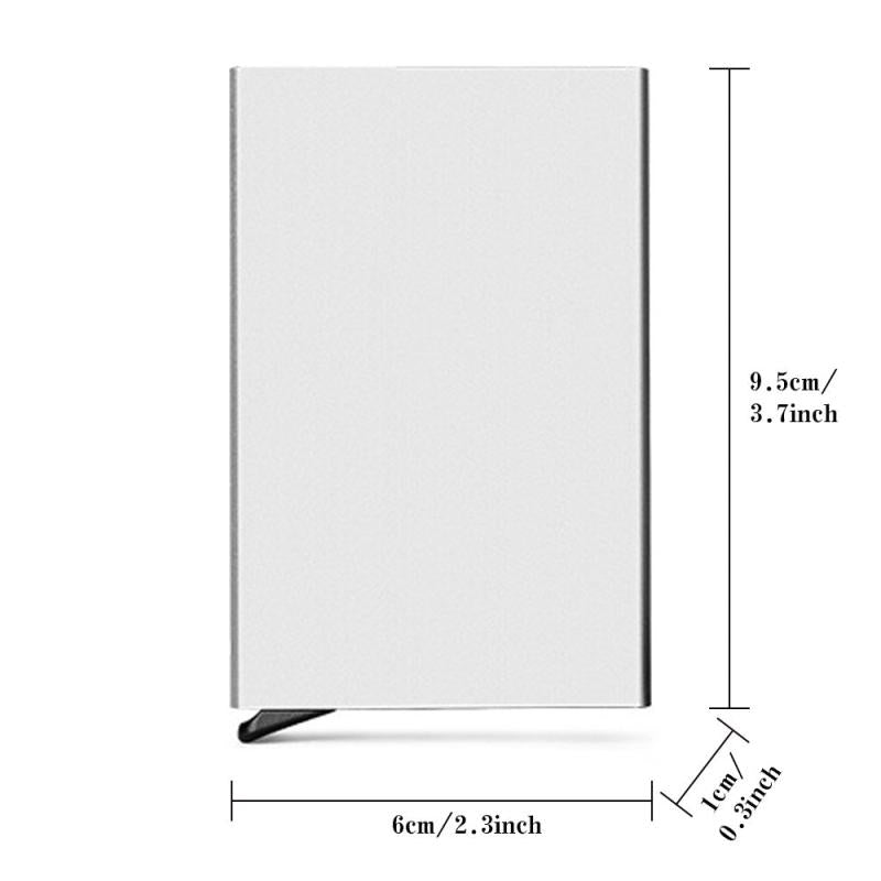 RFID Blocking Card Holder Aluminum Alloy Automatic Pop up