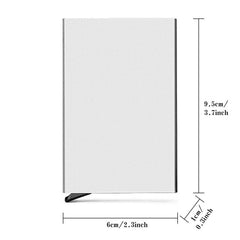 RFID Blocking Card Holder Aluminum Alloy Automatic Pop up