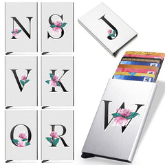 RFID Blocking Card Holder Aluminum Alloy Automatic Pop up