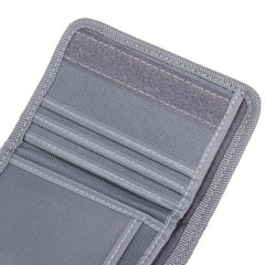 Men's Casual Canvas Sports Trifold Wallet