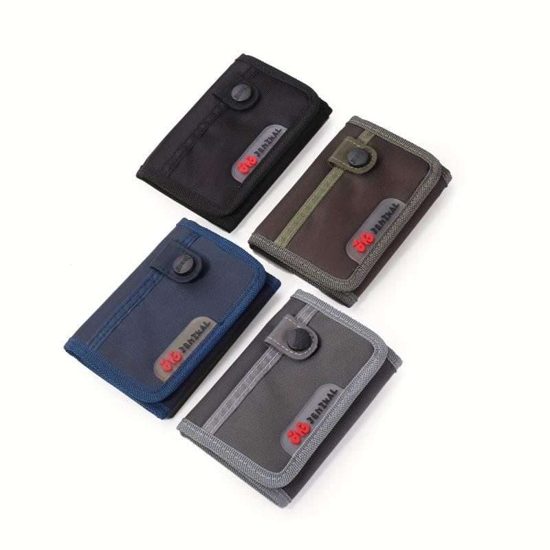 Men's Casual Canvas Sports Trifold Wallet