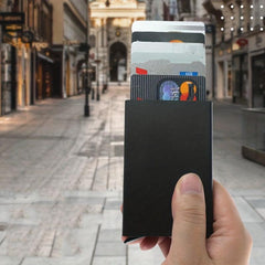 Metal Card Case Lightweight Slim Design Protects Cards