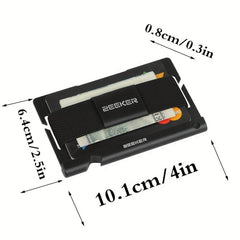 Minimalist Wallet Aluminum RFID Blocking Money Clip