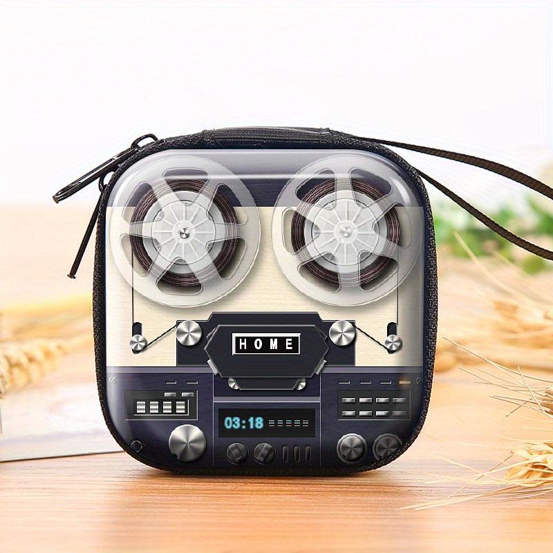 Creative Tinplate Camera Coin Purse Vintage Zipper Mini Storage Pouch