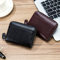 RFID Blocking Zipper Wallet for Men