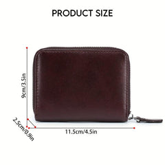 RFID Blocking Zipper Wallet for Men