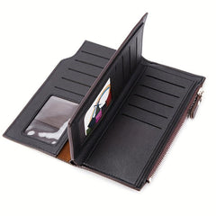Men's Business Zipper Short & Long Wallet Set