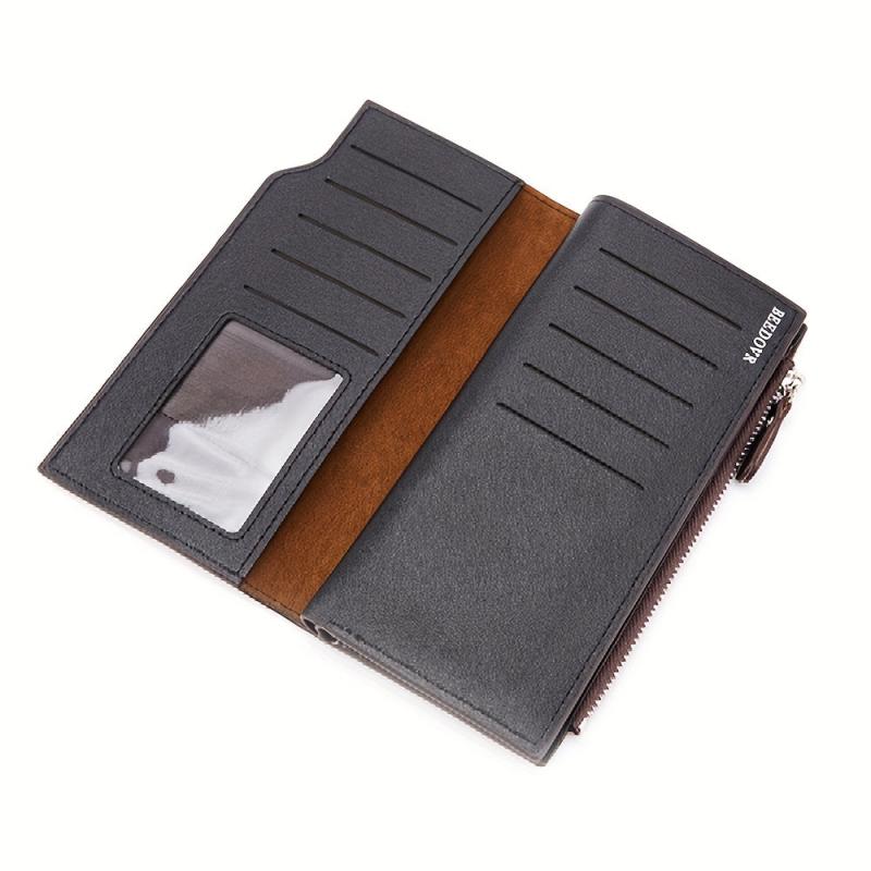 Men's Business Zipper Short & Long Wallet Set