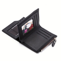 Men's Business Zipper Short & Long Wallet Set