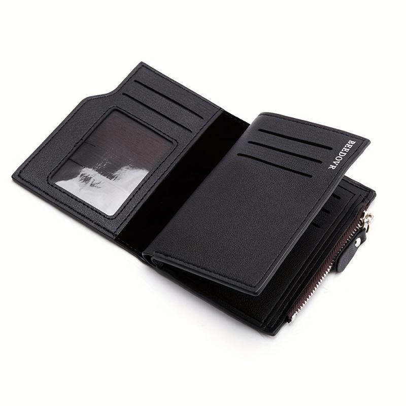 Men's Business Zipper Short & Long Wallet Set