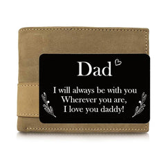 Metal Wallet Clip Souvenir Card To Dad Birthday Gift For Father