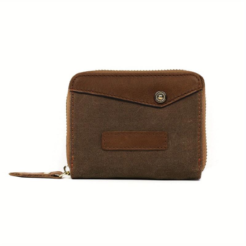 Men's Leather Credit Card Holder with 12 Card Slots