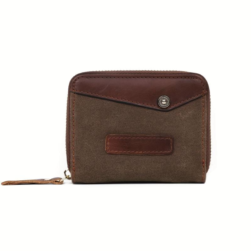 Men's Leather Credit Card Holder with 12 Card Slots
