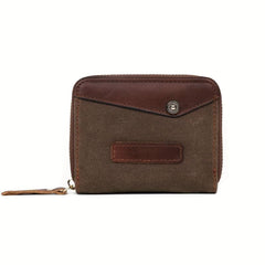 Men's Leather Credit Card Holder with 12 Card Slots