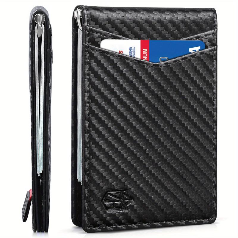 Slim Wallet RFID Blocking Money Clip for Men Gift