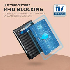 Slim Wallet RFID Blocking Money Clip for Men Gift