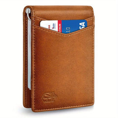 Slim Wallet RFID Blocking Money Clip for Men Gift