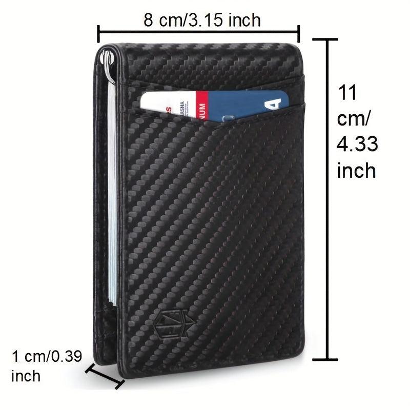 Slim Wallet RFID Blocking Money Clip for Men Gift