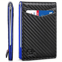 Slim Wallet RFID Blocking Money Clip for Men Gift