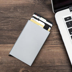 RFID Blocking Slim Wallet Aluminum Alloy Money Clip