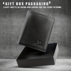 Men's Soft Leather Short Wallet Top Layer Cowhide Business Wallet