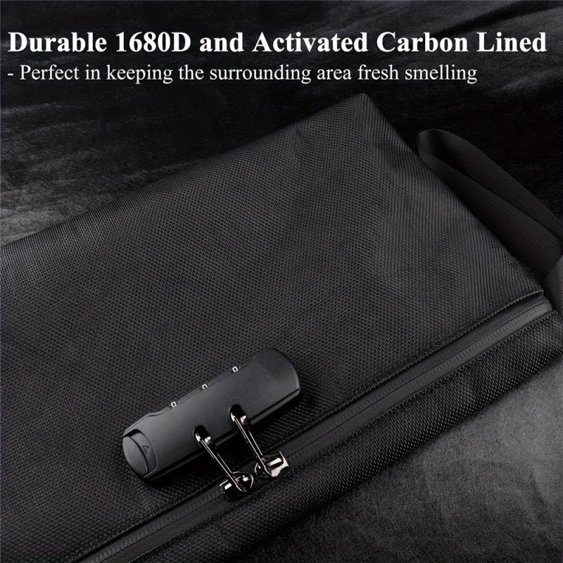Odor Proof Smell Proof Bags with Combination Lock - Stash Storage Container