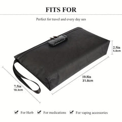 Odor Proof Smell Proof Bags with Combination Lock - Stash Storage Container