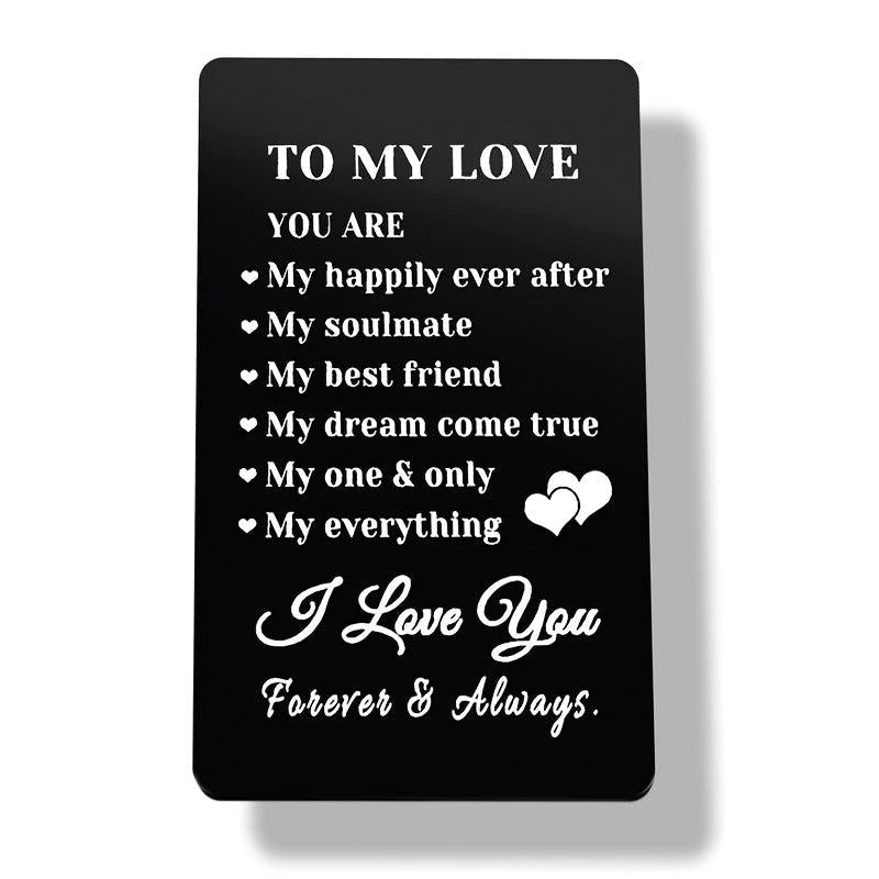 Casual Wallet Insert Card For Anniversary