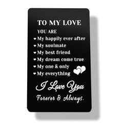 Casual Wallet Insert Card For Anniversary