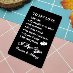 Casual Wallet Insert Card For Anniversary