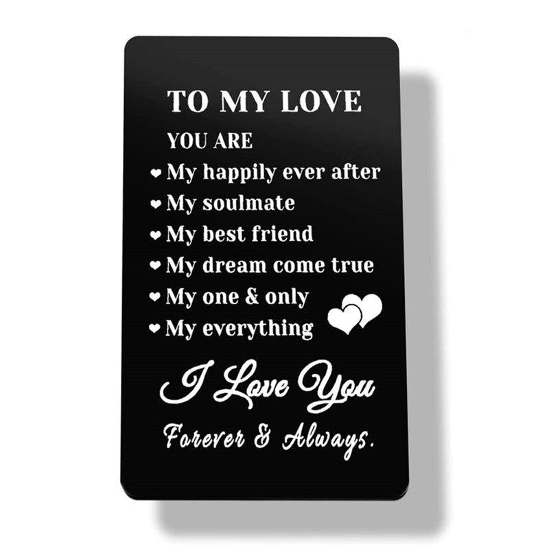 Casual Wallet Insert Card For Anniversary